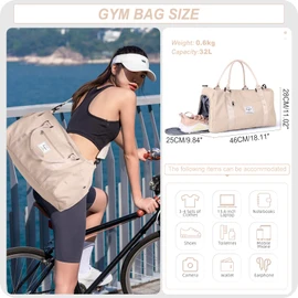Gym Bag Womens Mens with Shoes Compartment and Wet Pocket,Travel Duffel Bag for Women for Plane,Sport Gym Tote Bags with Toiletry Bag,Waterproof Weekend Overnight Bag Carry on Bag Hospital Holdalls