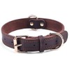 DAIHAQIKO DAIHAQIKO Genuine Leather Dog Collar, Heavy Duty Wide Dog