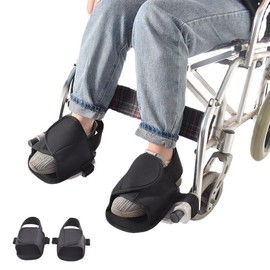 LAROTSUBA Wheelchair Restraint Shoes Wheelchair Safety Fixed Shoes Anti-fall Anti-slip Easy On and Off Wheelchair Leg Straps Wheelchair Accessories Wheelchair Foot Restraint Pedal Wheelchair