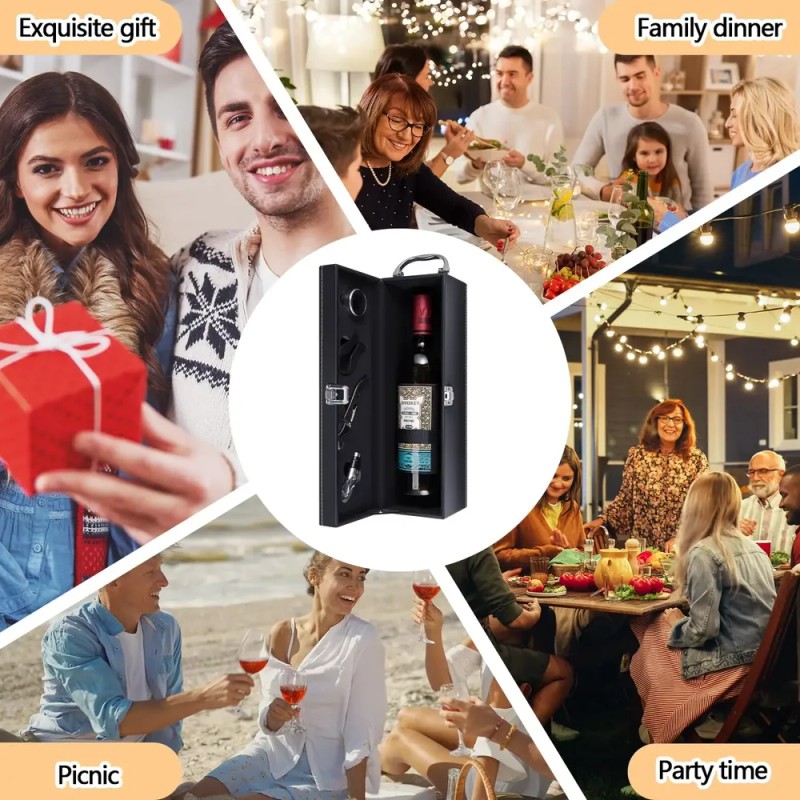 Aceorbit Juego De 2 Cajas De Regalo De Vino De
