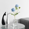 Marvala Crystal Flower Vase with Glacial Texture,Heavy Duty Large Clear