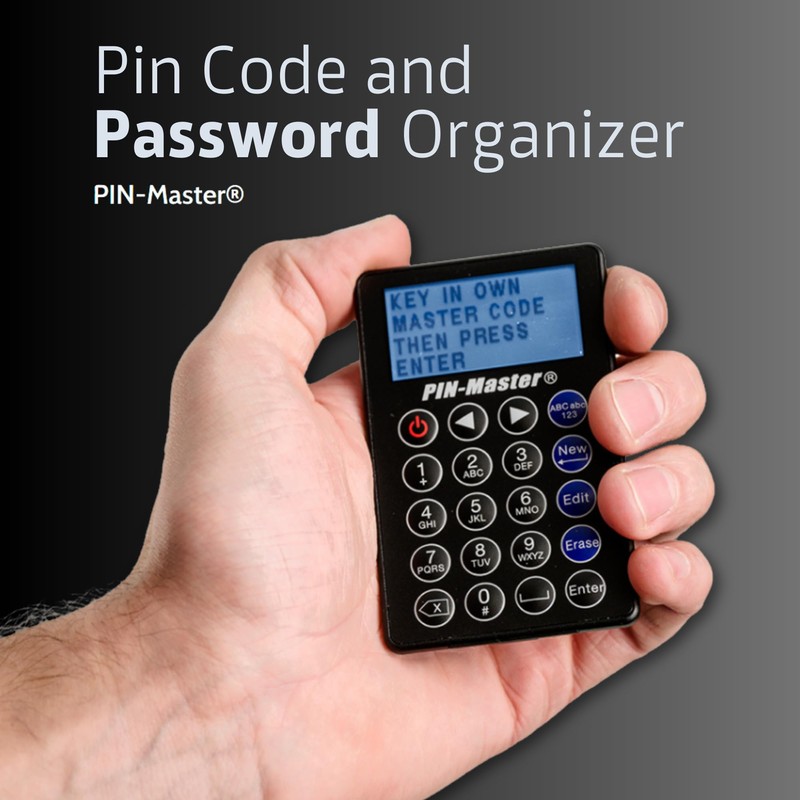 Pin-Master Password Keeper (150 Codes – 60 Characters Each) -