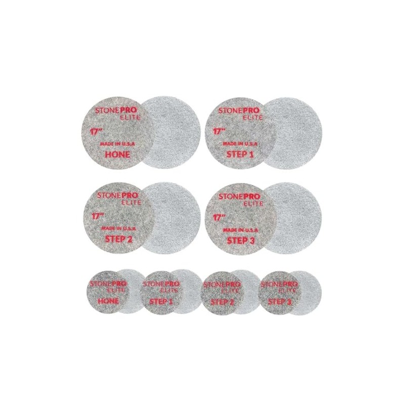 StonePro Elite Diamond Impregnated Pads (17 inch Step 2)