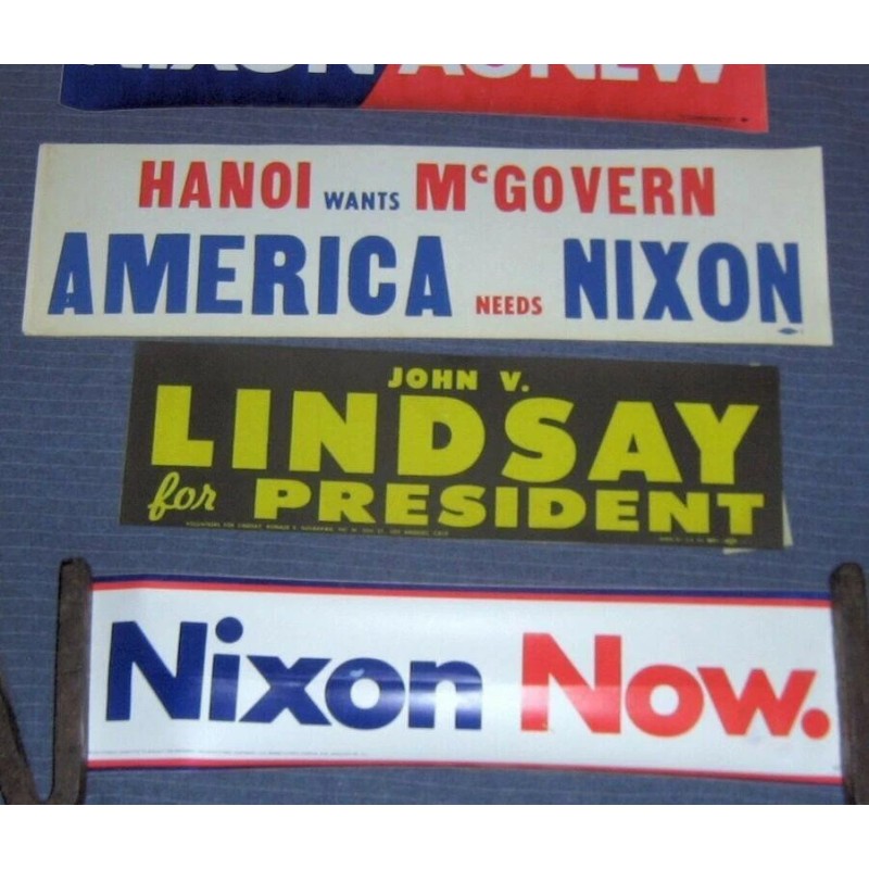 1970s Bumper Stickers,Nixon