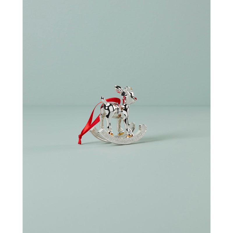 Lenox 894465 2023 Baby's 1St Christmas Rudolph Ornament