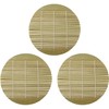 Set of 3 Noodle Plates, Bamboo Sauce, 7.5 inches (19