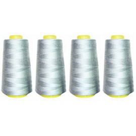Selric [12000 Yards] 100% Spun Polyester Sewing Thread All Purpose Thread [Size 402 Silver Grey] 21 Colors Available