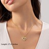 Lydreewam Gold Layered Heart Necklaces for Women, 14k Gold Plated