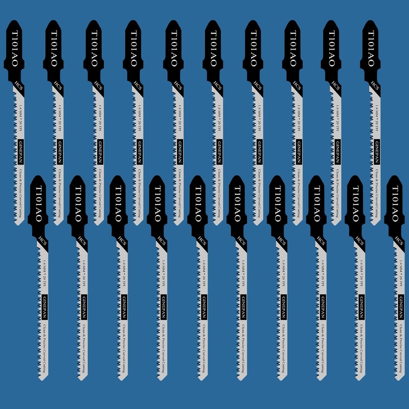 Jigsaw Blades T Shank 20PCS T101AO with Case, Compatible with
