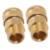 2Pcs Pure Copper M22 High Pressure Washer Fitting Adapter 3/8