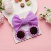 Yheahin Baby Girl Bows Tie Headband Newborn Soft Cotton Hair
