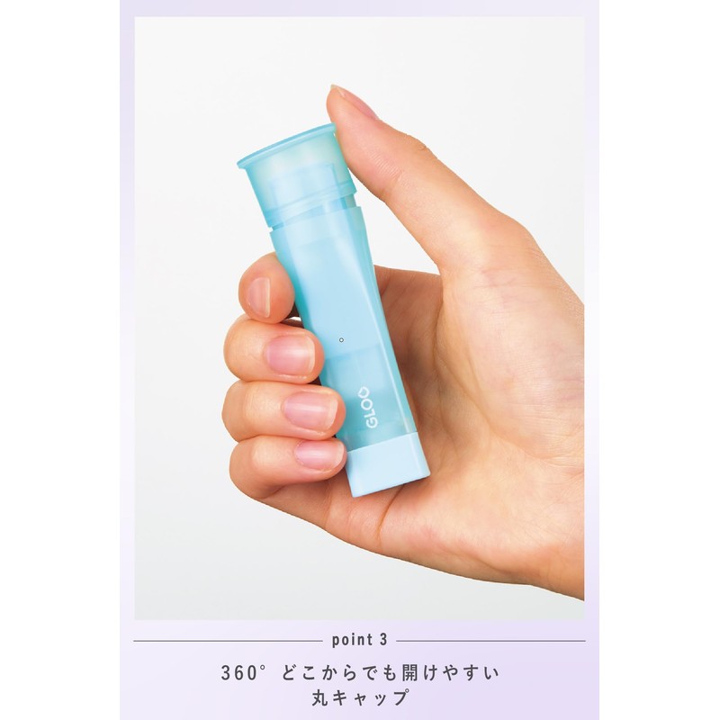 Kokuyo G301-4P-L1 Glue Stick, Solve Color, 4 Colors, Set