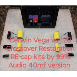 Cerwin-Vega Cerwin Vega VS-120 Crossover Restoration Re Cap Kit  40mf Version