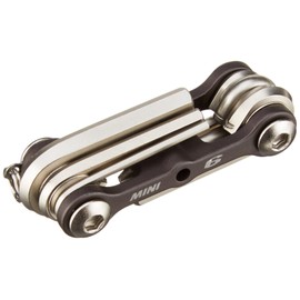 Topeak TT2506 mini 6-piece folding tool set in silver colour