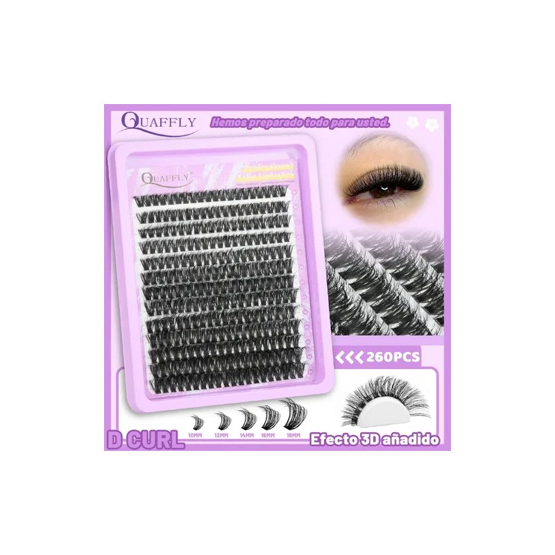 Kit De Extensión De Pestañas De 4 Cajas, 832 Pcs