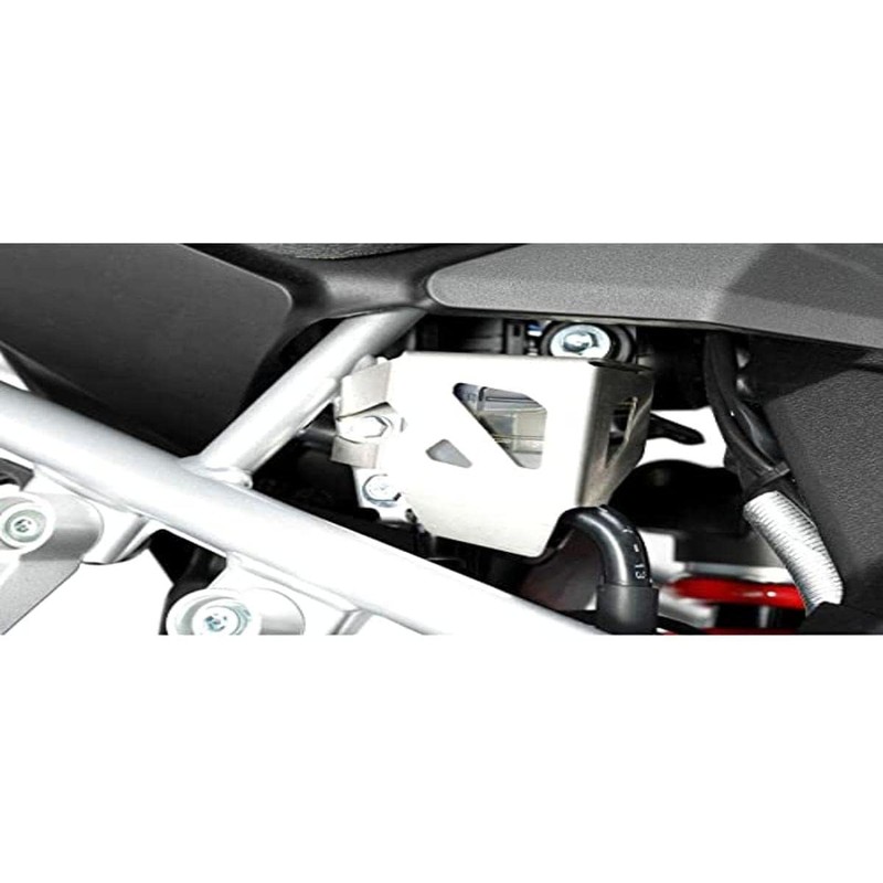 SW-MOTECH Bremsflüssigkeitsbehälter-Schutz, Silbern für Suz DL1000 V-Strom (14-)/Honda CRF1000L