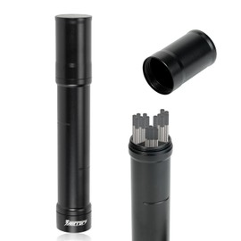 3mirrors Tungsten Holder-Black Storage Tube for TIG Tungsten Electrode with 3 Section Divider & Magnetic Base,Protective Fit that Prevents Oxidation and Damage.