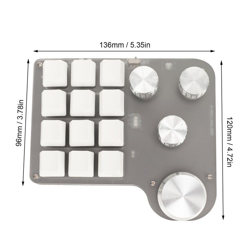 Blue Switch Keyboard USB C BT 2.4G Wireless Mini RGB