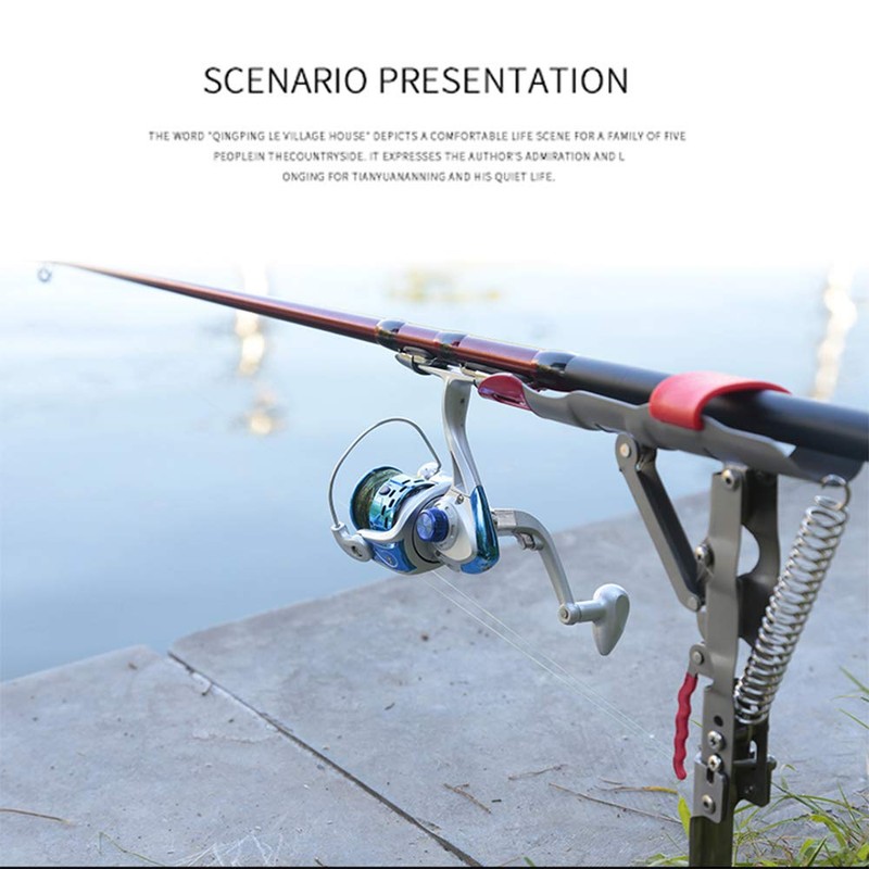 Lixada Automatic Spring Fishing Rod Holder, 1/2 Pack, Stainless Steel