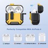 Meliya for AirPods 4th Generation Case Cover with Secure Lock