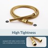 APLusee Titanium Gold Shower Hose, 59-Inch Extra Long Handheld Shower