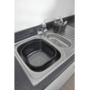 Addis Soft touch Washing Up Bowl, Black/Grey, 9L, 516437
