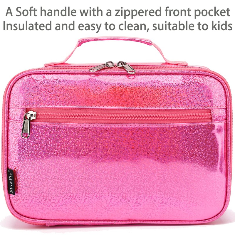 FlowFly Kids Lunch box Insulated Soft Bag Mini Cooler Back