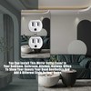 1 Pcs Mirror Outlet Covers Durable Light Switch Plates Acrylic