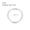sourcing map O Ring Buckle 30mm(1.2") ID 3mm Thickness Zinc