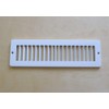Toe Ductor Under Cabinet Heating and Cooling White Register Plate