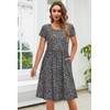 OUGES Womens 2024 Short Sleeve Summer Floral Maternity Dresses Nursing