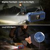 Emergency Weather Radio with IPX5 Waterproof Portable Bluetooth Speaker,USB-C Solar
