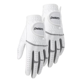 OZERO Golf Gloves Women 2Pack : Microfiber Meadow Touch Flexible Durable Womens Golf Glove with Good Grip and Perforations for Hot and Humid Weather- 2*Left Hand