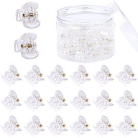 48 Pcs Small Mini Hair Claw Clips for Women Girl's Hair (Transparent)