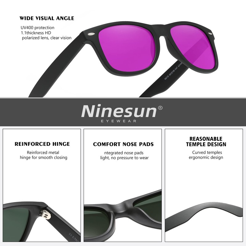 Ninesun Classic Polarised Sunglasses for Men and Women Unisex UV