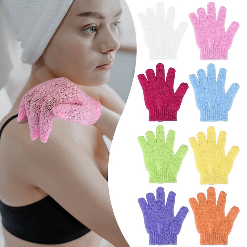 4 Pcs Shower Gloves, Exfoliating Gloves, Exfoliating Mitt, Exfoliating Body