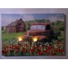 Ford Rusty Farm Truck Print Lighted LED Headlights Ford Truck