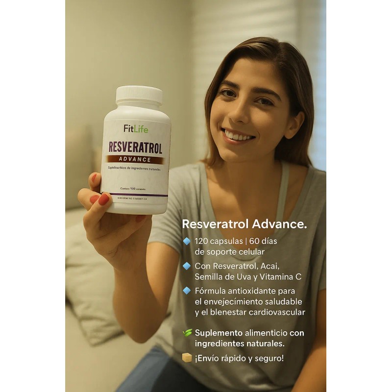 Nad+ Resveratrol 240 Cápsulas - 60 días - 2 Meses