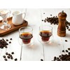 SYJAN HOME Double-Walled Espresso Cups,Small Unique Glass,Set of 2, 4oz