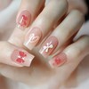 beinkmake 3Pcs Girly Elements Nail Stamping Plate Set Heart Bowknot