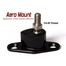 Race Mirrors Auto Racing Mirrors - AERO MOUNT - 6061 Aluminum - CNC Milled & Anodized