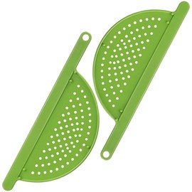 Handheld Pot Strainer – Food Strainer for Pasta, Vegetables & More – BPA-Free Plastic with Anti-Slip Pegs – Fits Most Pots and Pans (2)