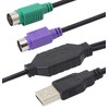 PS/2 to USB Cable LEIHONG USB to PS/2 Plug Active