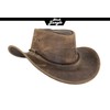 Black Jungle Kimbolton Leather Western Hat Australia Cowboy Hat, charcoal