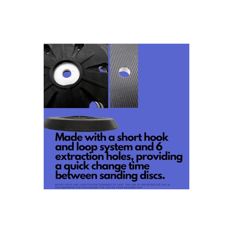6" 150mm Backing pad for Metabo SXE 450 631158000 -