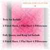 American Home Collection Deluxe 6 Piece Printed Sheet Set of