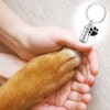 Stainless Steel Ashes Keepsake Keychain,Small cylindrical pet urn,This dog urns