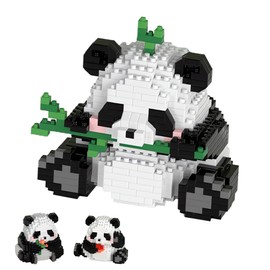 Dawdix 3-in-1 Panda Mini Building Blocks Panda Building Blocks Building Block Sets Panda Building Blocks Toy Bricks Mini Building Blocks Animals Figures Clamping Building Blocks 720 Pieces Building