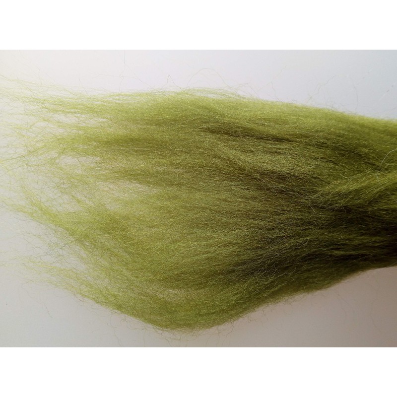 Green Family* 100% Pure Merino Wool for Felting, 30-200g (Olive