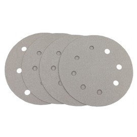 Starcke 8'' X 8 Hole Platinum Film Hook and Loop Grip Sanding Discs (25 Pack, 80 Grit)